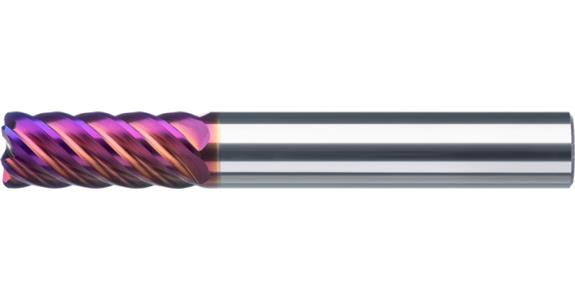 Vícezubá fréza ATORN SC ER TiAlSiN 10x24x72 mm, poloměr hrany 1 mm