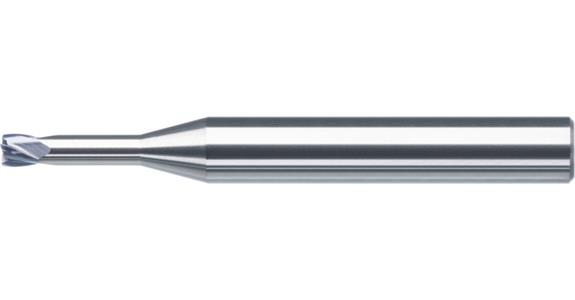 Miniaturní torusová fréza, SC, průměr podbroušení 1,95 mm, úhel šroubovice 25°