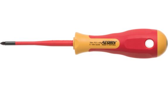 Štíhlý křížový šroubovák VDE ATORN PZ 1 mm x 80 mm