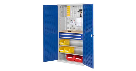 Cabinet with slotted panel door MOD.6 7035/5010