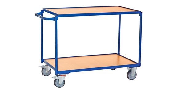 Table trolley load surf. size 1000X600 mm load capacity 300 kg 2 shelves