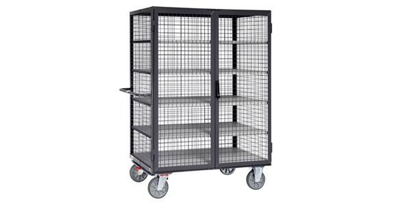 ESD cabinet trolley load. surf. size 1200X780 mm load capacity 750 kg 5 shelves