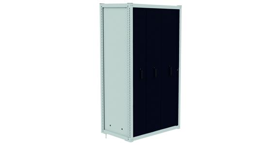 Modul 4 svis. výsuv. police RAL7035/7016 1049x733x2030 mm