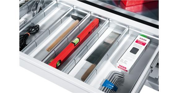 Drawer divider with separating plates for cabinet width 930mm cat. no. 85127