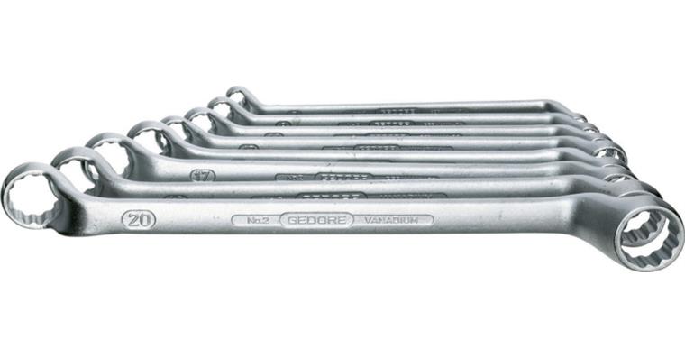 1050513101 Oboustranný zavřený klíč, 8 ks, 6x7–20x22 mm, DIN 838