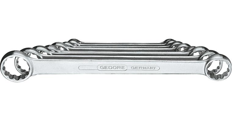 1050504111 Oboustranný zavřený klíč, 8 ks, 6x7–20x22 mm, DIN 837 B