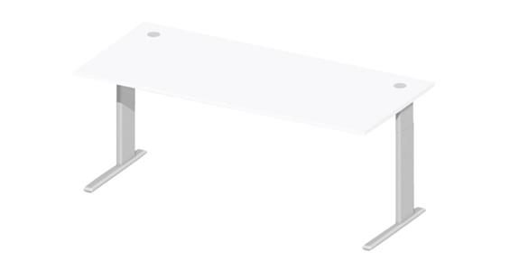 DESK COMFORT H640-820xW1800xD800 mm DECOR white