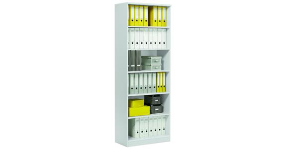 Regál multi V2200xŠ800xH420 mm světle šedý dekor 6 výšek složek