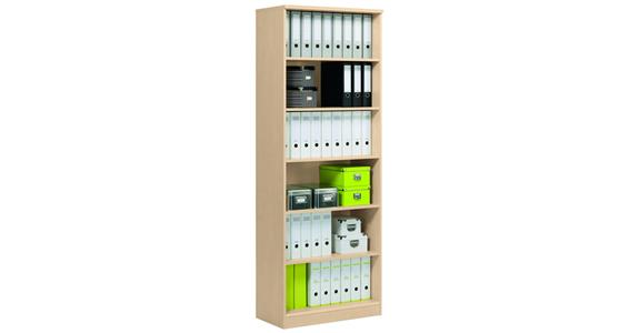 Regál multi V2200xŠ800xH420 mm javorový dekor 6 výšek složek