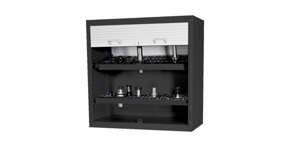 PŘÍDAVNÁ SKŘÍŇ SE ZÁSOBNÍKEM CNC 1000X1000X500 MM RAL 7035/7016