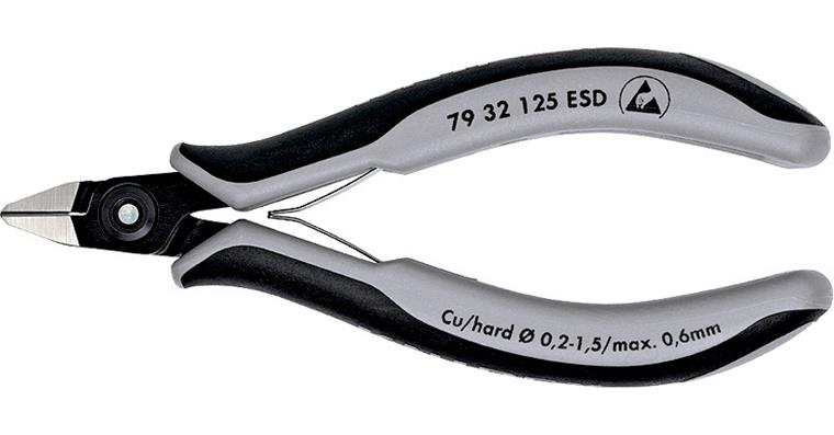 1063301103 Boční štípací kleště na el. ESD,125 mm, špičatá hlava s malým zkosením