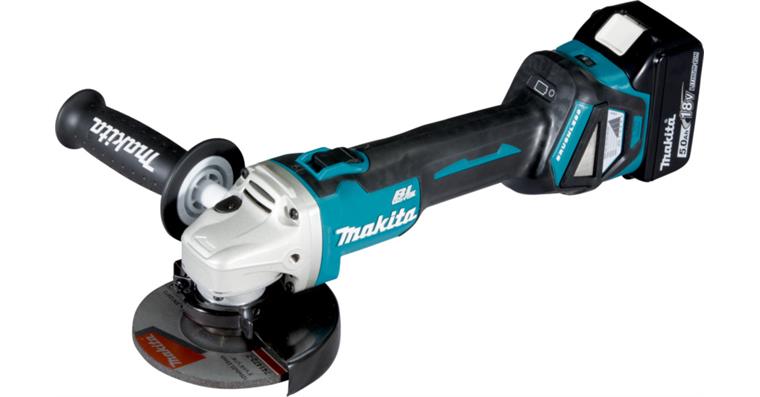 1090396203 Akumulátorová úhlová bruska DGA511RTJ 18 V 5 Ah, průměr kotouče 125 mm