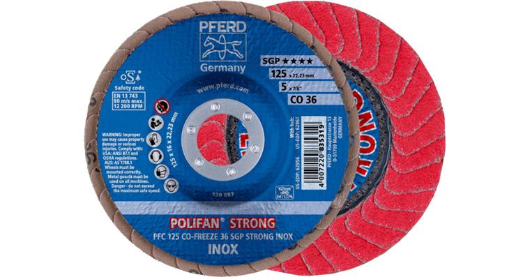 1001437263 Brus. lam. kotouč, INOX, prům. kotouče 125  mm, ker. brus. zr. 36, zkosený