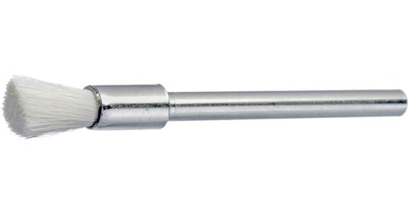 Drátěný koncový kartáč ATORN/miniaturní kartáč, přír.štětiny, kozí prům. 5x3