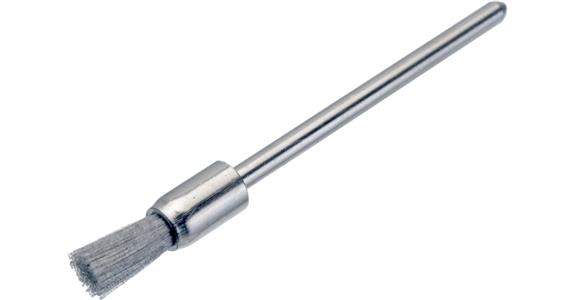 Drátěný koncový kartáč ATORN/miniaturní kartáč, nylon. diamant K400 pr. 5x2,34