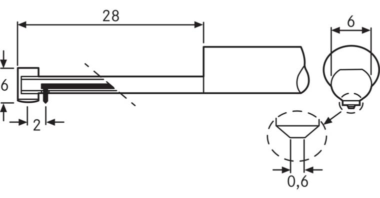 1003326128 Snímač osy a řezných hran ASKT/2 s 2µm hrotem snímače