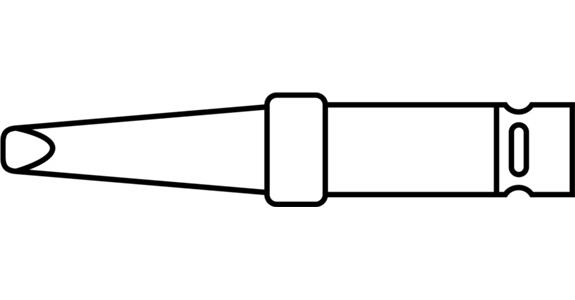 Replacement soldering tip type LT M 3.2 mm to 70047 101