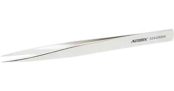 Pinzeta ATORN, chromovaná, tvar AA, 130 mm