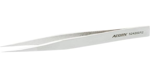 Pinzeta ATORN, antimagnetická, 130 mm, pevné tenké hroty
