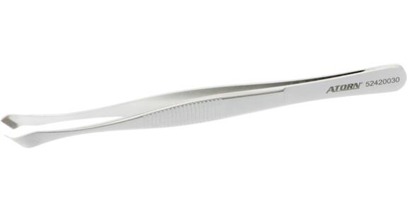 Osazovací pinzeta ATORN niro 145 mm pro úhlopříčné součástky