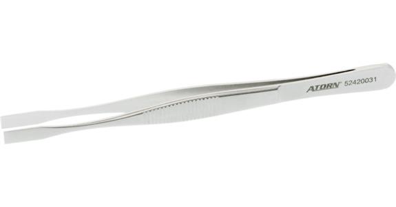 Nerezová uchopovací pinzeta ATORN 145 mm pro ploché komponenty