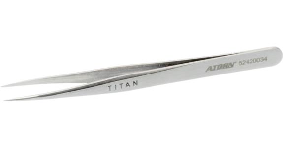Titanová pinzeta ATORN, 120 mm, špičatá