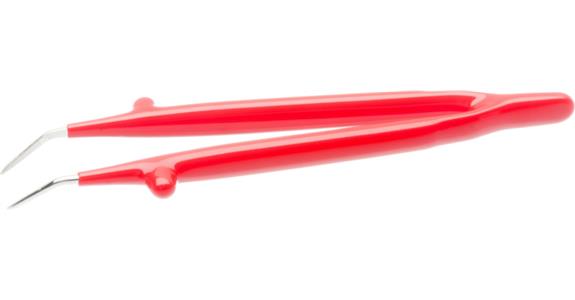 Izolovaná pinzeta ATORN, 155 mm, zahnutá, kalená