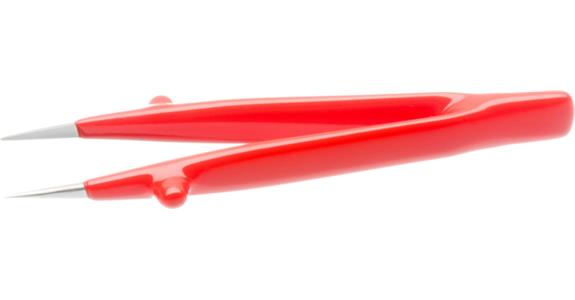 Izolovaná pinzeta ATORN, 130 mm, přímá, nemagnetická