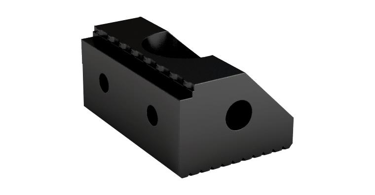 1003270666 Pevná čelist Smart, stupeň 2 mm s ozubem 42 x 15 mm