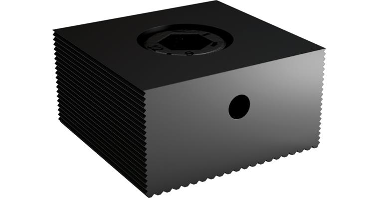 1027752208 Pevná čelist drážkovaná 57x29 mm M12, vč. matice s drážkou