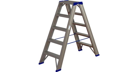 Hliníkové štafle ATORN, 2x5 stupňů na obou stranách, hloubka stupně 85 mm