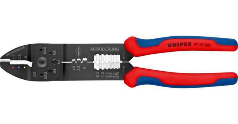 1001600860 Krimpovací kleště KNIPEX 240 mm, s dvousložkovou rukojetí