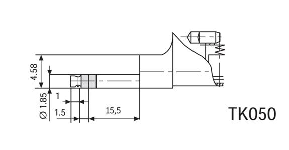 Probe TK050 2 µm/90° MR -50 µm for Waveline W5+W10+W20