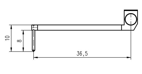 Probe for drill holes from 11 mm for rough. meas. device cat. no. 33933 101