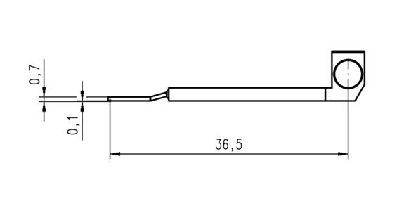 Probe for drill holes from 0.8 mm for rough. meas. device cat. no. 33933 101