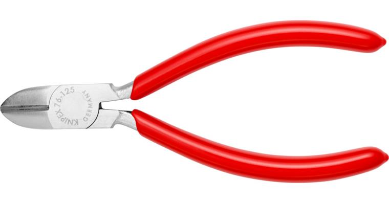 1001561011 Boční štípací kleště pro elektrikáře, 125 mm, chromované, PVC rukojeti