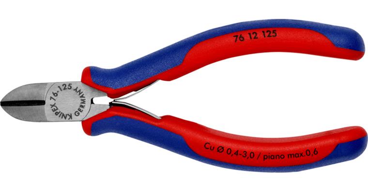 1001600383 Boční štípací kleště pro elektrikáře, 125 mm, leštěné, s fazetou