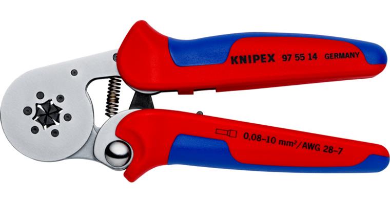 1001500793 Samonastavitelné pákové krimpovací kleště,180 mm, šestihran 0,08–10 mm²
