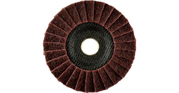 Lešticí lamelový fíbrový kotouč ATORN, 115 x 22,23 mm, střední, hrubý, hnědý
