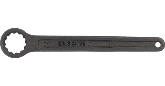 Jednostranný přímý očkový klíč ATORN, 52 mm, DIN 3111