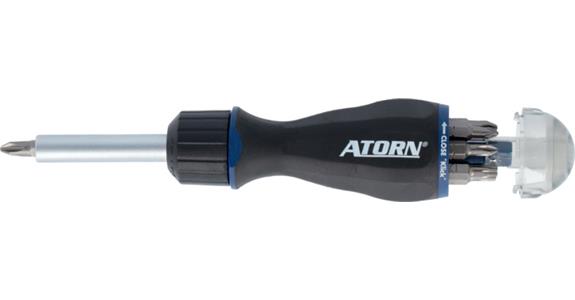 Zásobník bitů ATORN: ploché, PH, PZ, Pozidriv, šestihran, vnější šestihran, TX