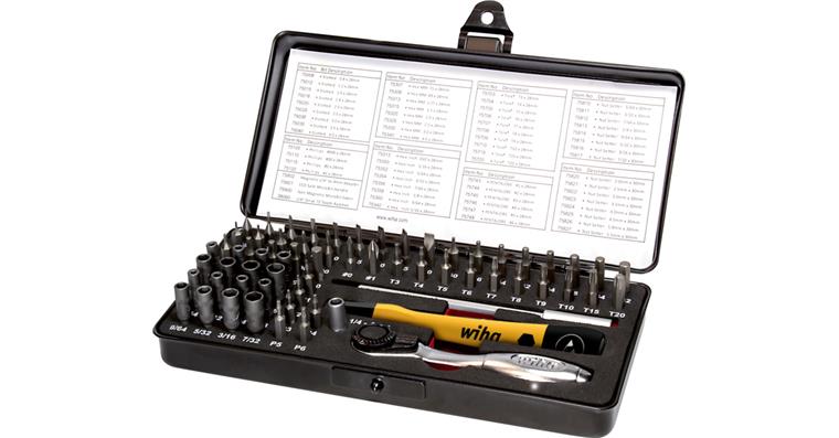 1001610208 Sada MicroBit, 65 ks, s ráčnou na bity a přesnou rukojetí
