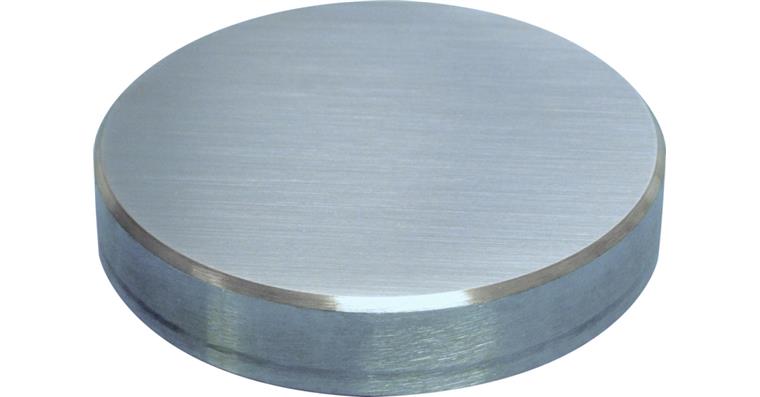 1003300658 Tvrdoměrná destička UCI, cca 840 HV 3, kulatá UCI průměr 80 mm