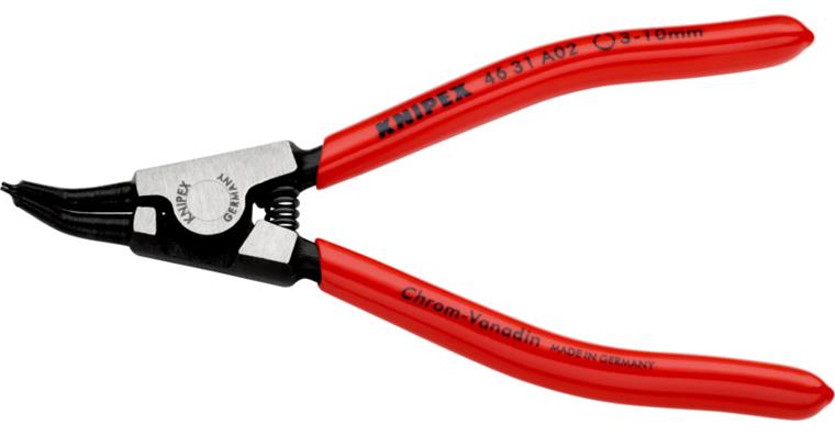 1001600766 Kleště na pojistné kroužky,A02, 130 mm, 45 st., šikmé, na vnější kroužky