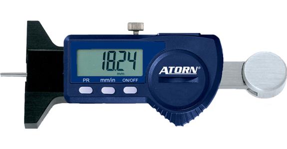 Malé elektronické posuvné hloubkoměry ATORN, 25 mm, 0,01 mm