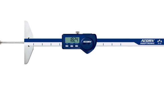 Posuvné hloubkoměry ATORN, 100 mm, IP 67, elektronické, v pouzdru