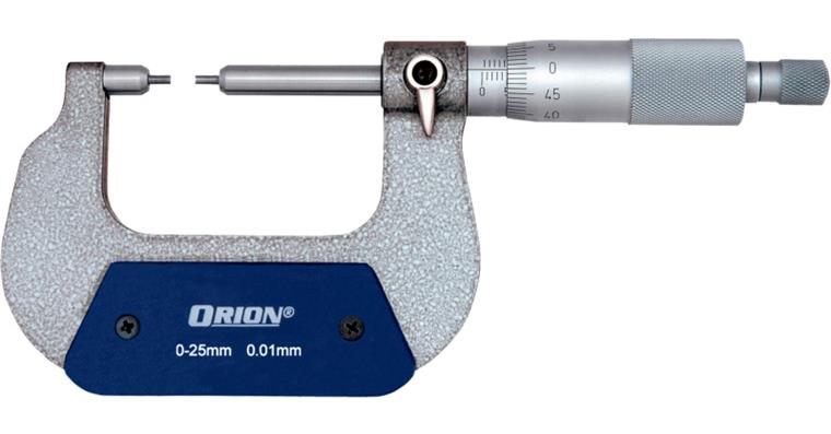 1095009505 Mikrometr, 50–75 mm, měřicí plochy o průměru 2 × 5 mm
