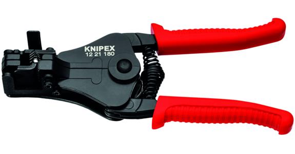 Odizolovací kleště KNIPEX, s tvarovacími noži, 180 mm, s plastovou rukojetí
