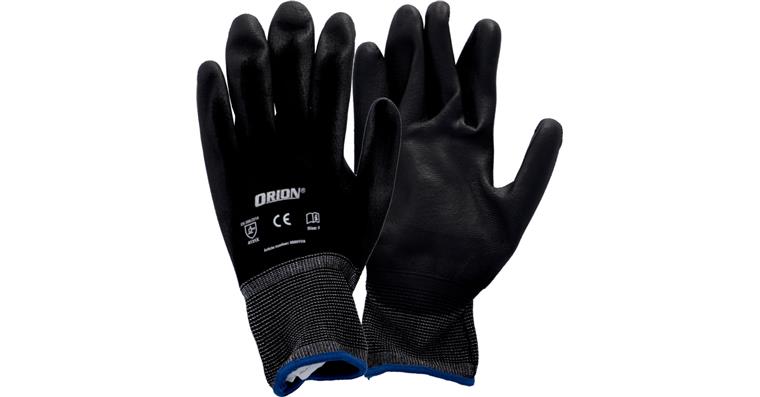 1095012537 Montageschutzhandschuh, schwarz, Größe 6 Nylon