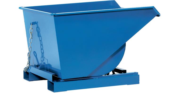 1085581121 Kippbehälter 900 Liter, Tragfähigkeit 2000 kg LxBxH 1294x1660x843 mm RAL 7016